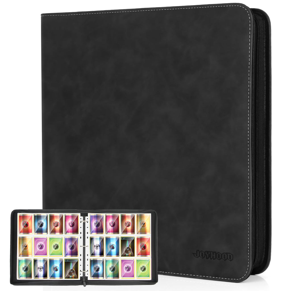 JoyHood 960-Card Trading Card Binder – 40-Page, 12-Pocket Album for TCG/MTG/YGO/Sports Cards
