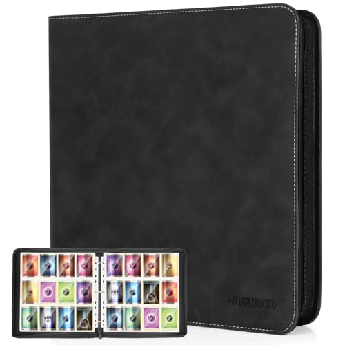 JoyHood 960-Card Trading Card Binder – 40-Page, 12-Pocket Album for TCG/MTG/YGO/Sports Cards