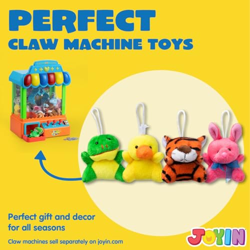 JOYIN 12-Pack Mini Plush Animals: Assorted 3-Inch Stuffed Toys for Party Favors, Prizes, and Backpack Decor