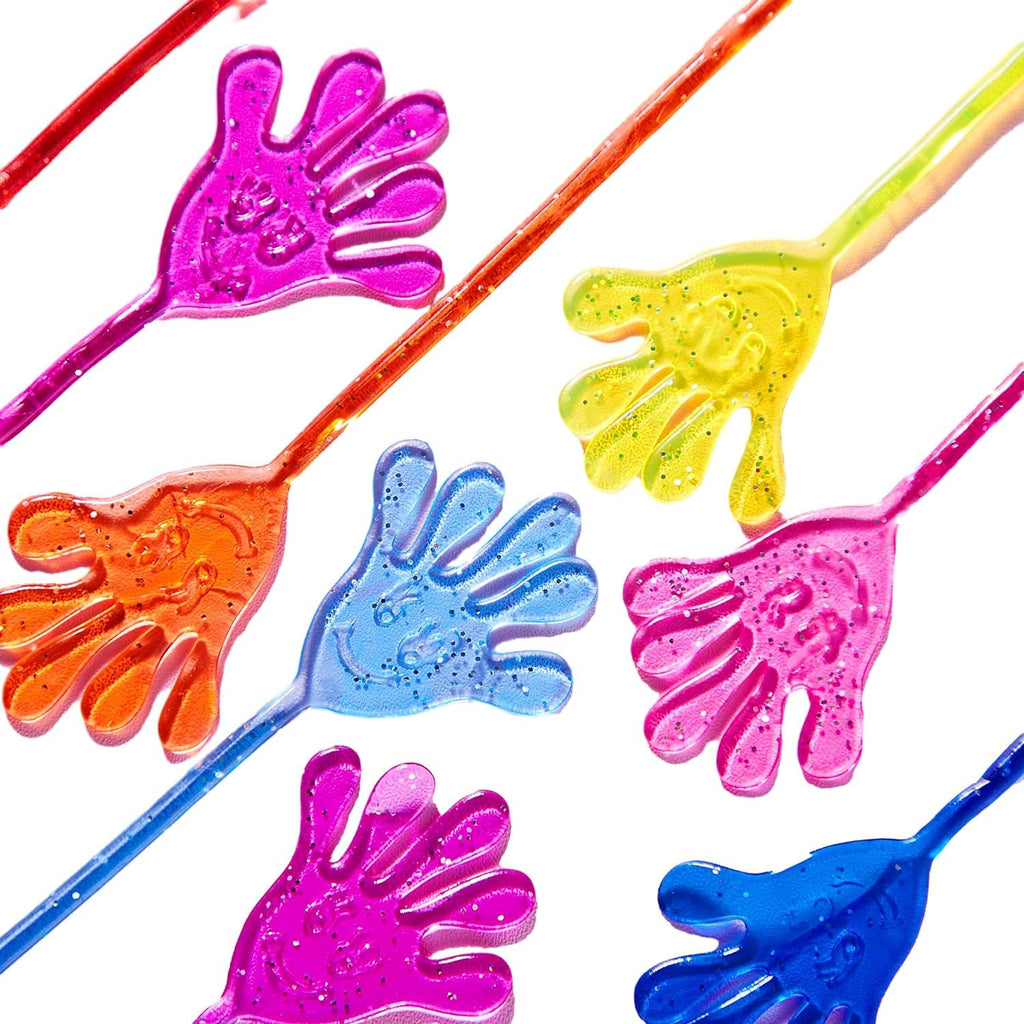JOYIN 120-Pack Glitter Sticky Hands Party Favors – 8 Colors, Stretchy & Non-Toxic