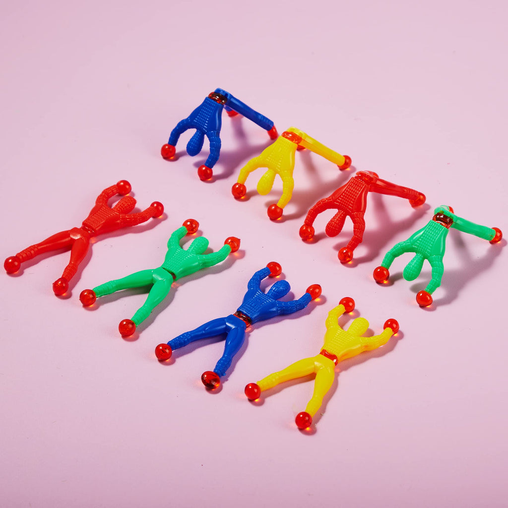 JOYIN 28 PCS Valentine's Day Sticky Wall Climbing Men with Cards, Party Favors for Kids, Classroom Exchange Prizes