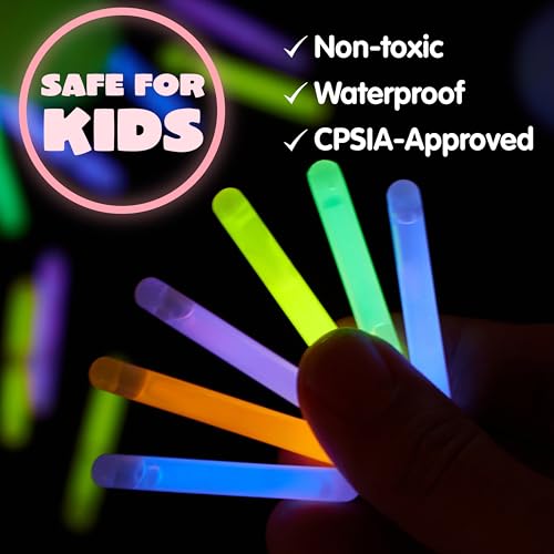 JOYIN 35 Easter Eggs with 35 Mini Glow Sticks for Kids - Glow in the Dark Egg Hunt Set