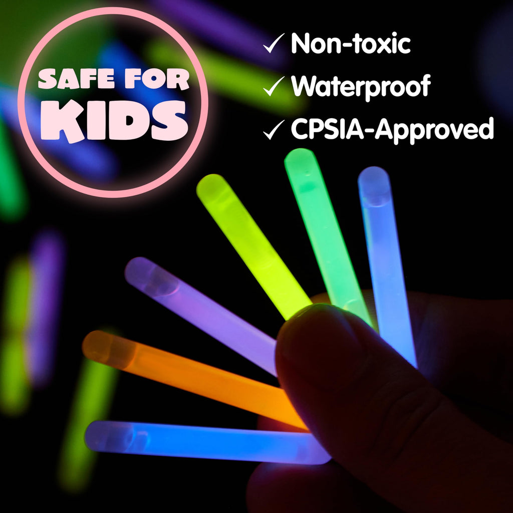JOYIN 35 Easter Eggs with 35 Mini Glow Sticks for Kids - Glow in the Dark Egg Hunt Set