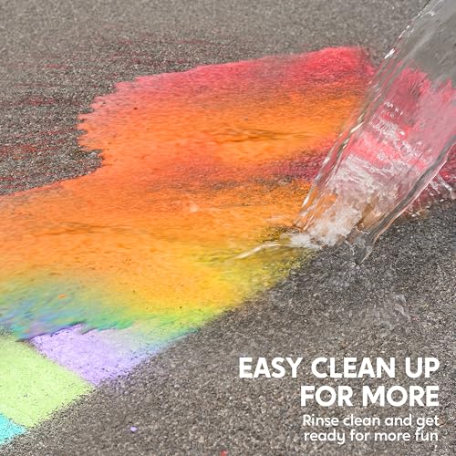 JOYIN 6-Piece Jumbo Sidewalk Chalk Set – Washable, Non-Toxic, 6 Vibrant Colors for Kids