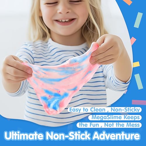 JOYIN Bubblegum Unicorn Slime – 8 oz Soft Non-Sticky Stress Relief Toy for Kids Party Favors