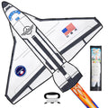 JOYIN Easy-to-Fly Spaceship Kite – Large 51.2" Nylon Kite with Fire Tail for Kids & Adults