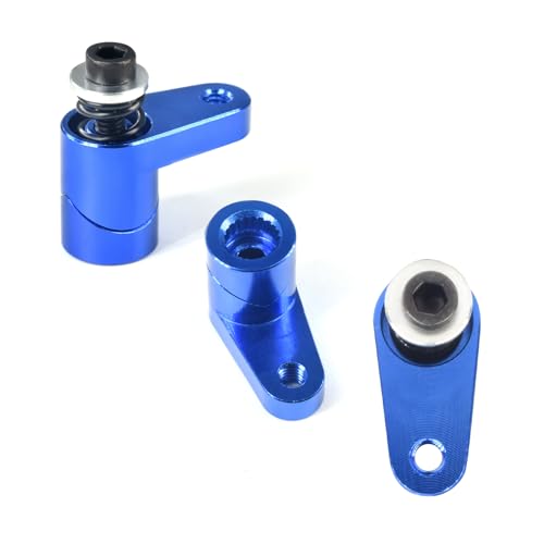 JOYSOG Metal Aluminum 20T Servo Horn for ARRMA 1/18 Granite GROM, 1/18 Typhon GROM, 1/14 Mini Mojave GROM RC Cars - Blue Upgrade Part