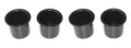 JSP Manufacturing 4-Pack Black Plastic Drop-In Cup Holders for Poker Tables, Boats, RVs