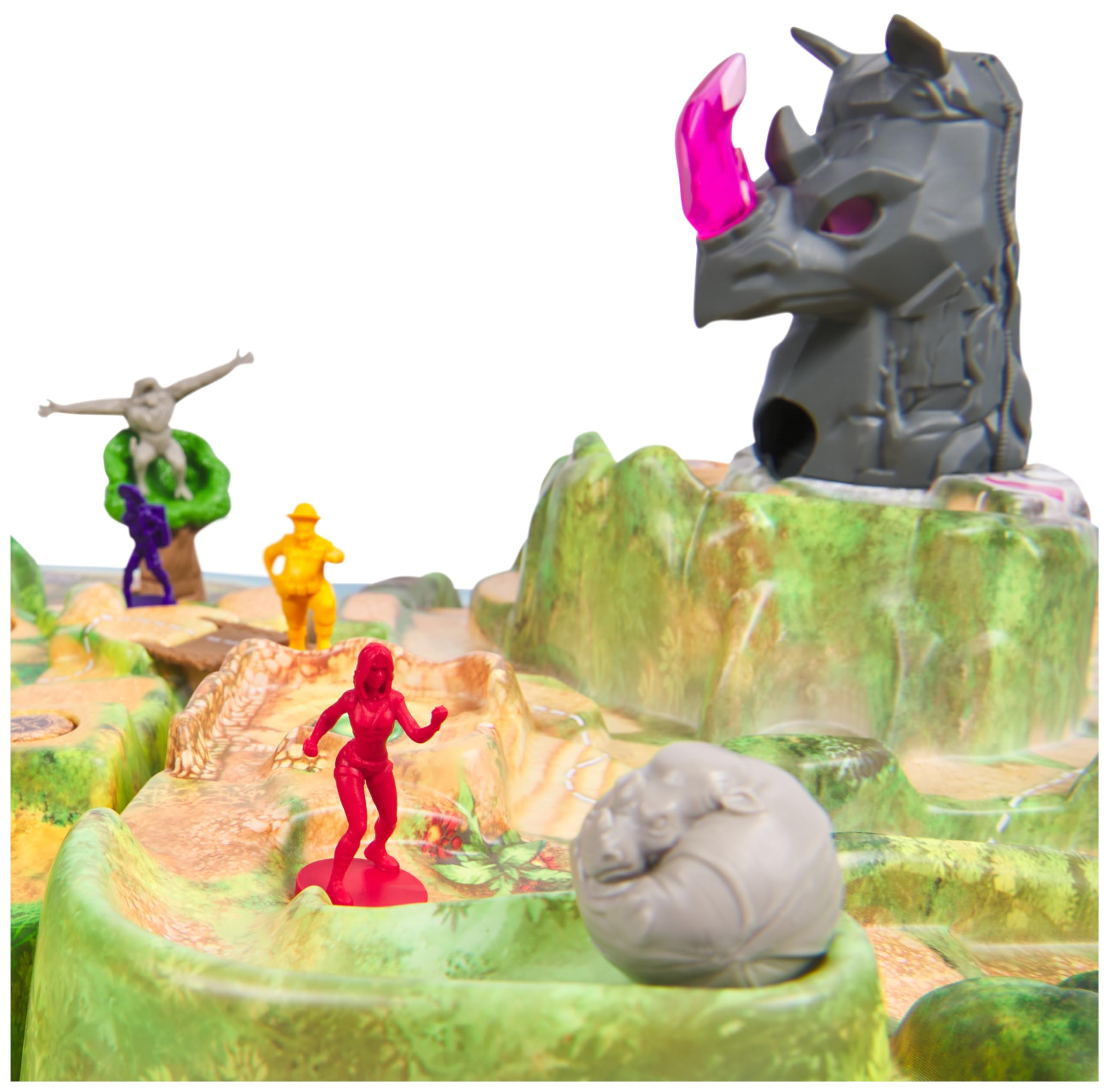 Jumanji Stampede Cooperative Board Game – 3D Adventure for 2-4 Players Ages 8+