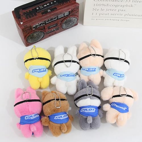 JUNG KOOK SKZ Plushie Wolf Chan – 12 cm Stray Kids SKZOO Plush with Removable Sunglasses