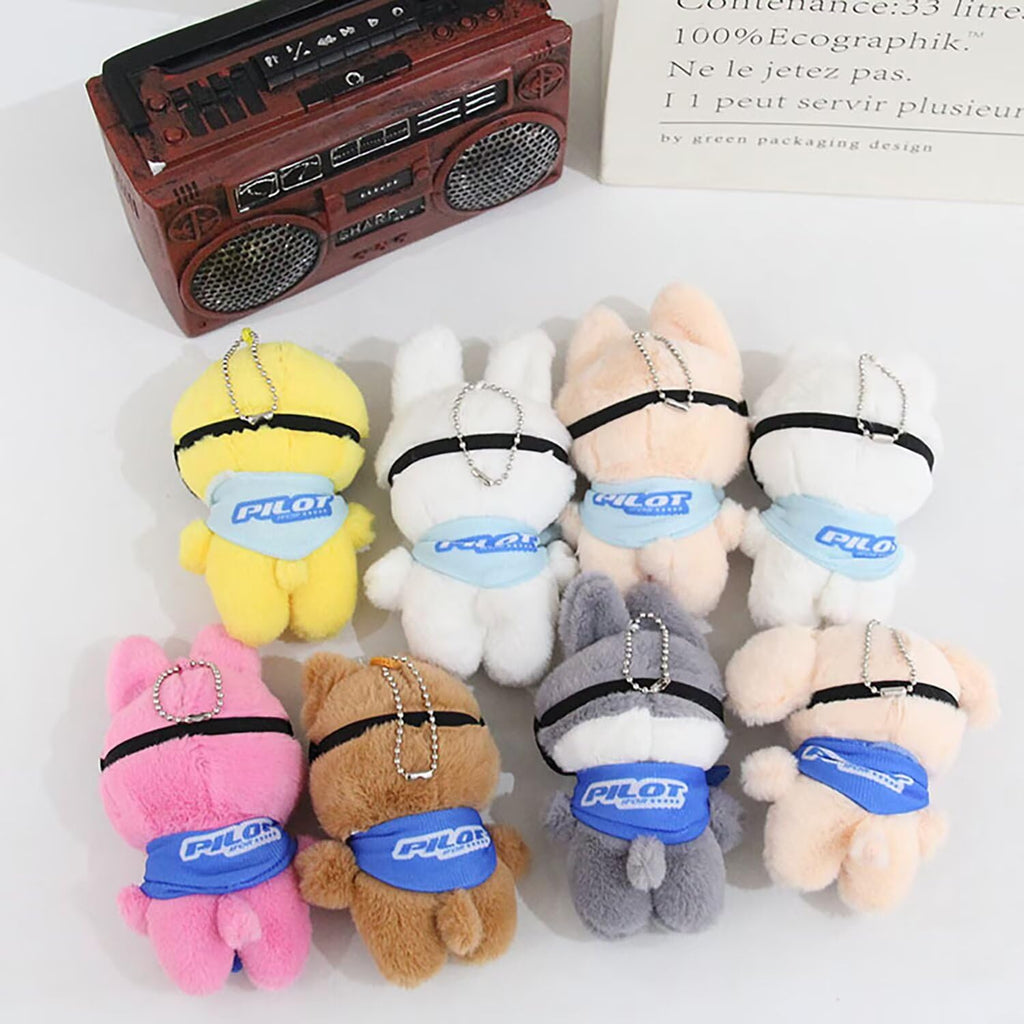JUNG KOOK SKZOO BbokAri Plush Toy - 12cm Soft Stuffed Doll with Removable Sunglasses for Stray Kids Fans