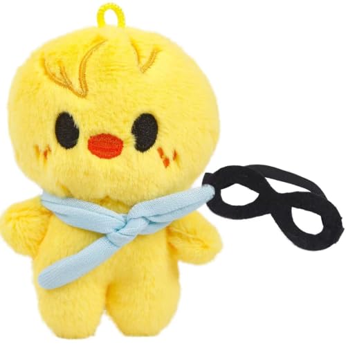 JUNG KOOK SKZOO BbokAri Plush Toy - 12cm Soft Stuffed Doll with Removable Sunglasses for Stray Kids Fans
