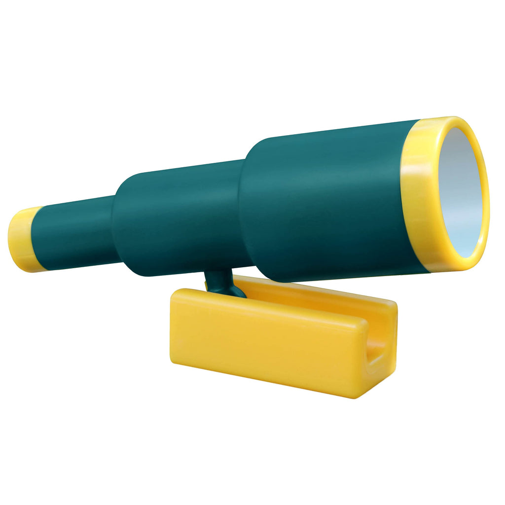 Jungle Gym Kingdom Green Pirate Ship Telescope for Kids – Plastic Playground Accessory for Treehouses, Swing Sets, and Outdoor Playhouses