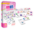 Junior Learning JL485 Fraction Dominoes – 28 Piece Set with Storage Tin
