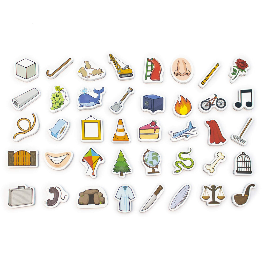 Junior Learning Magic-E Objects - 40 Magnetic Foam Phonics Pieces for Long Vowel Practice