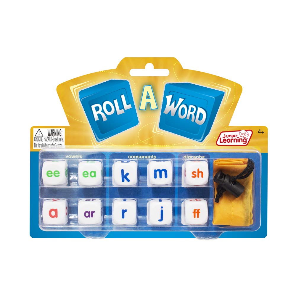 Junior Learning Roll a Word Letter Dice for Spelling and Word Formation