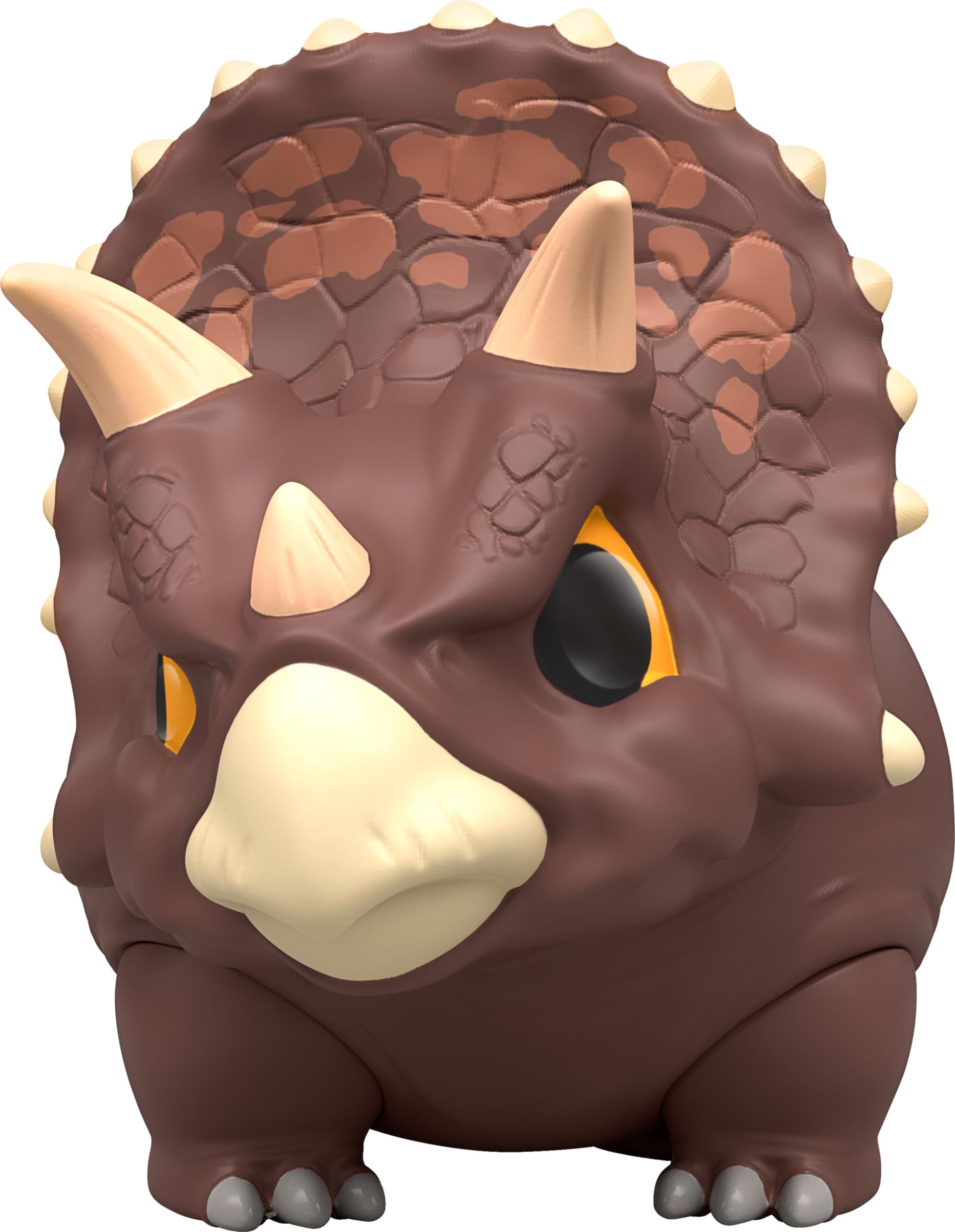 Jurassic World Bite Club Triceratops Action Figure – 4-Inch Chubby Collectible with Accessory