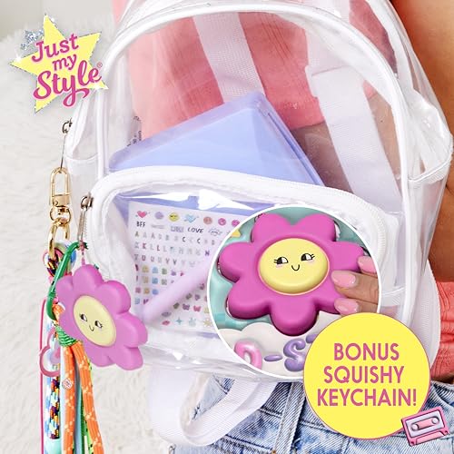 Just My Style 3D Activity Book for Kids – 30 Pages, Squishy Cover, Glitter Pen & Stickers