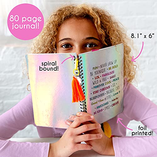 Just My Style Dream Journal – 80-Page Spiral-Bound Notebook with Stickers for Kids Ages 6+
