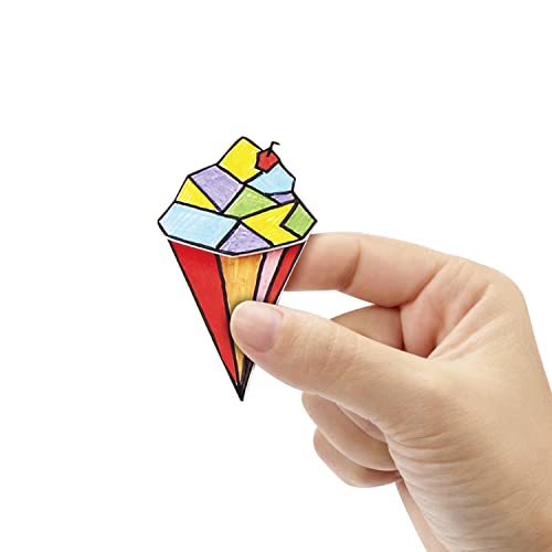 Just Play Shrinky Dinks Creative Pack – 25 Frosted White Sheets for DIY Keychains, Charms & Gifts