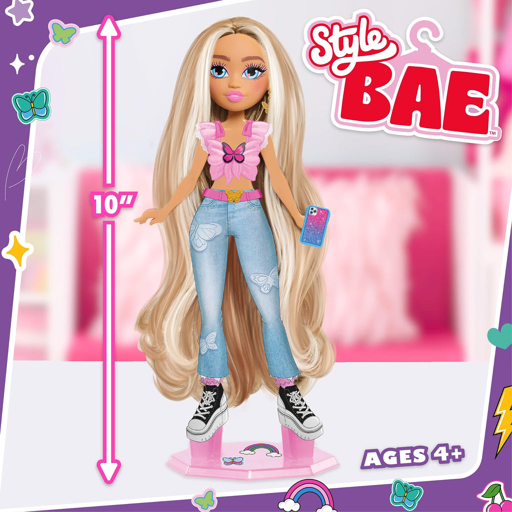 Just Play Style Bae Dylan 10-Inch Fashion Doll with 28 Pieces for Kids Age 4+
