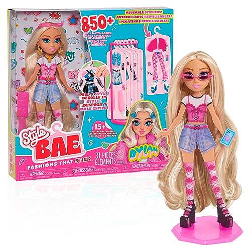 Just Play Style Bae Dylan 10-Inch Fashion Doll with 28 Pieces for Kids Age 4+