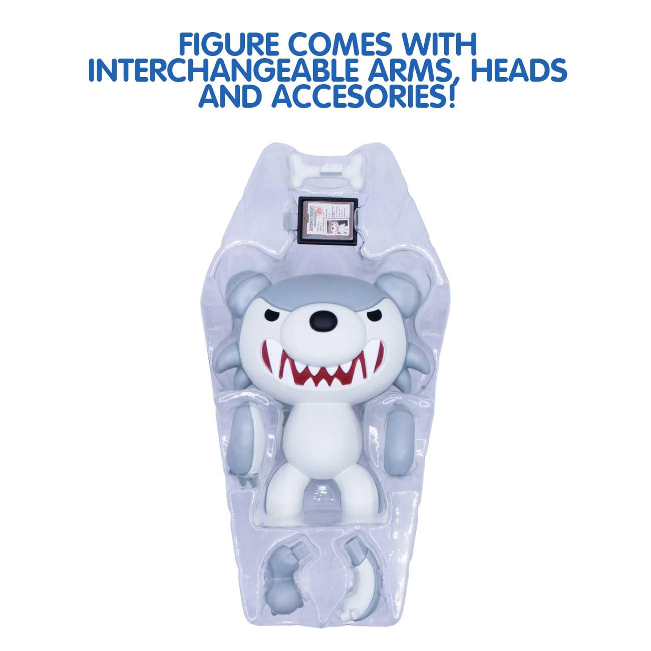 Just Toys Deddy Bears Howler – 4" Buildable Action Figure with Interchangeable Parts