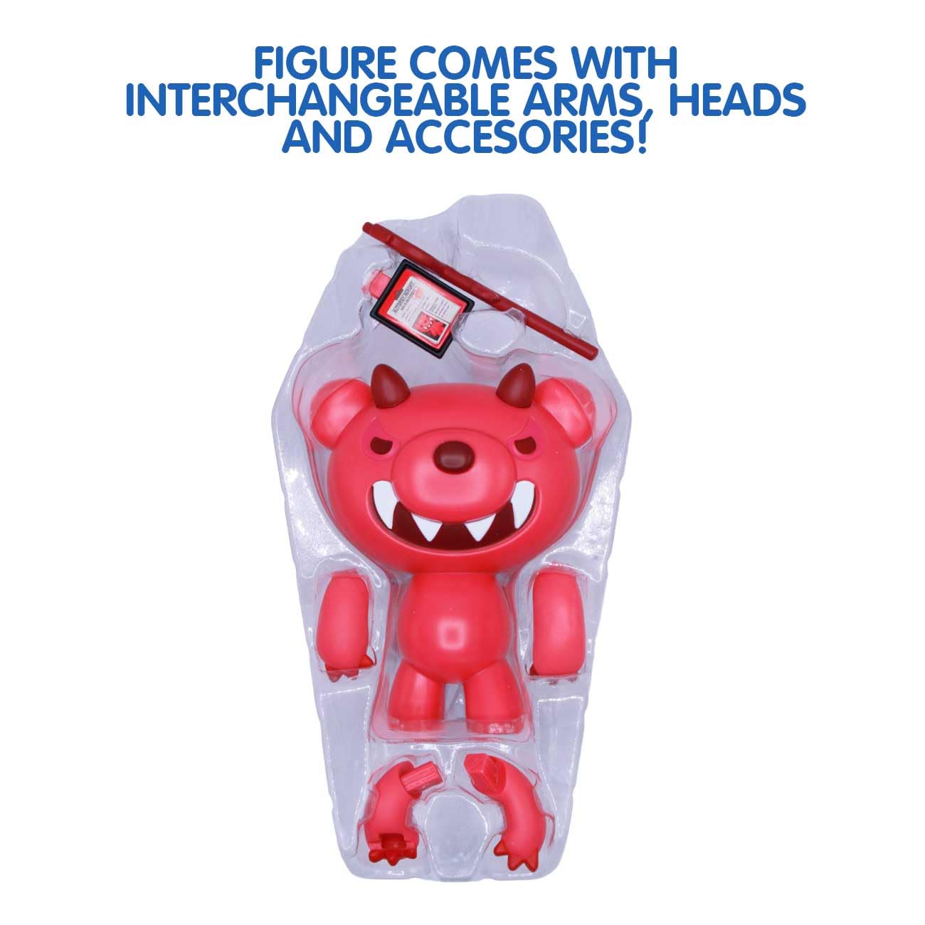 Just Toys LLC Deddy Bears Series 1 Beezlebear – 4-Inch Buildable & Customizable Action Figure