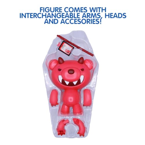 Just Toys LLC Deddy Bears Series 1 Beezlebear – 4-Inch Buildable & Customizable Action Figure