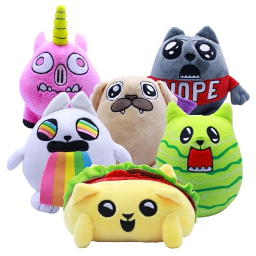 Just Toys LLC Exploding Kittens 6-Inch Nope Cat Plush - Official Licensed Soft Toy