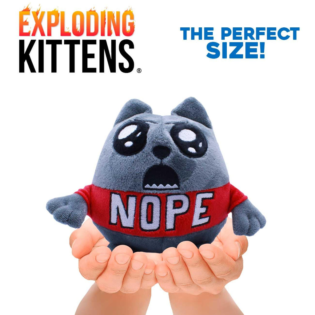 Just Toys LLC Exploding Kittens 6-Inch Nope Cat Plush - Official Licensed Soft Toy