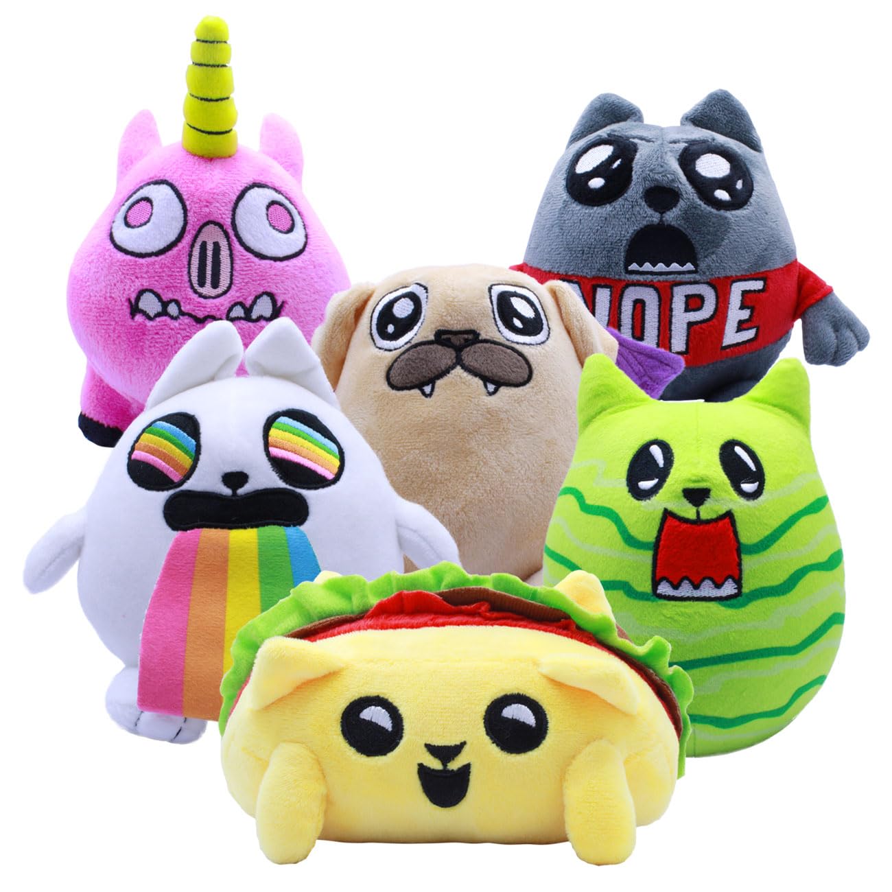 Just Toys LLC Exploding Kittens Vampug 6-Inch Plush – Official Soft Toy Collectible