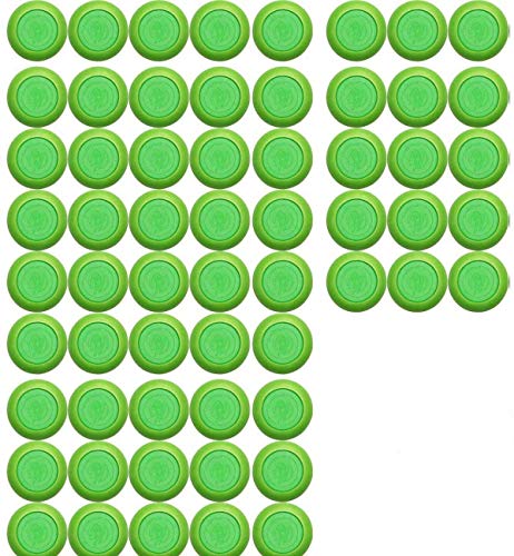 Justfund Green Nerf Vortex Disc Refills - 50 Pack EVA Foam Ammo for Praxis Nitron Vigilon Proton