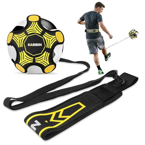 Kabibin Soccer & Volleyball Solo Training Kit with Adjustable Bungee Waist Belt
