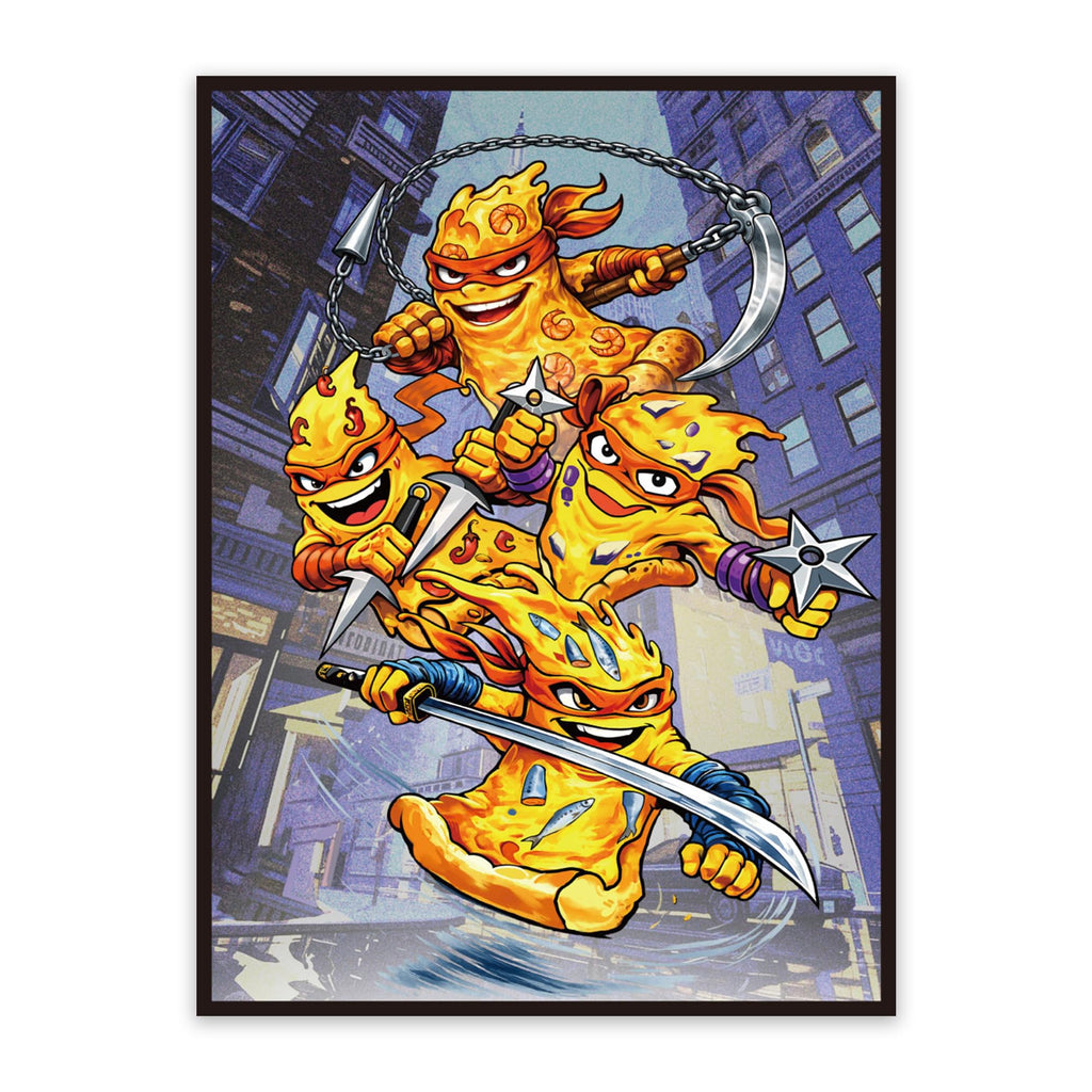 Kabinka 100-Pack Standard Size Card Sleeves - Turtle Design, Clear Front, Matte Back for MTG TCG