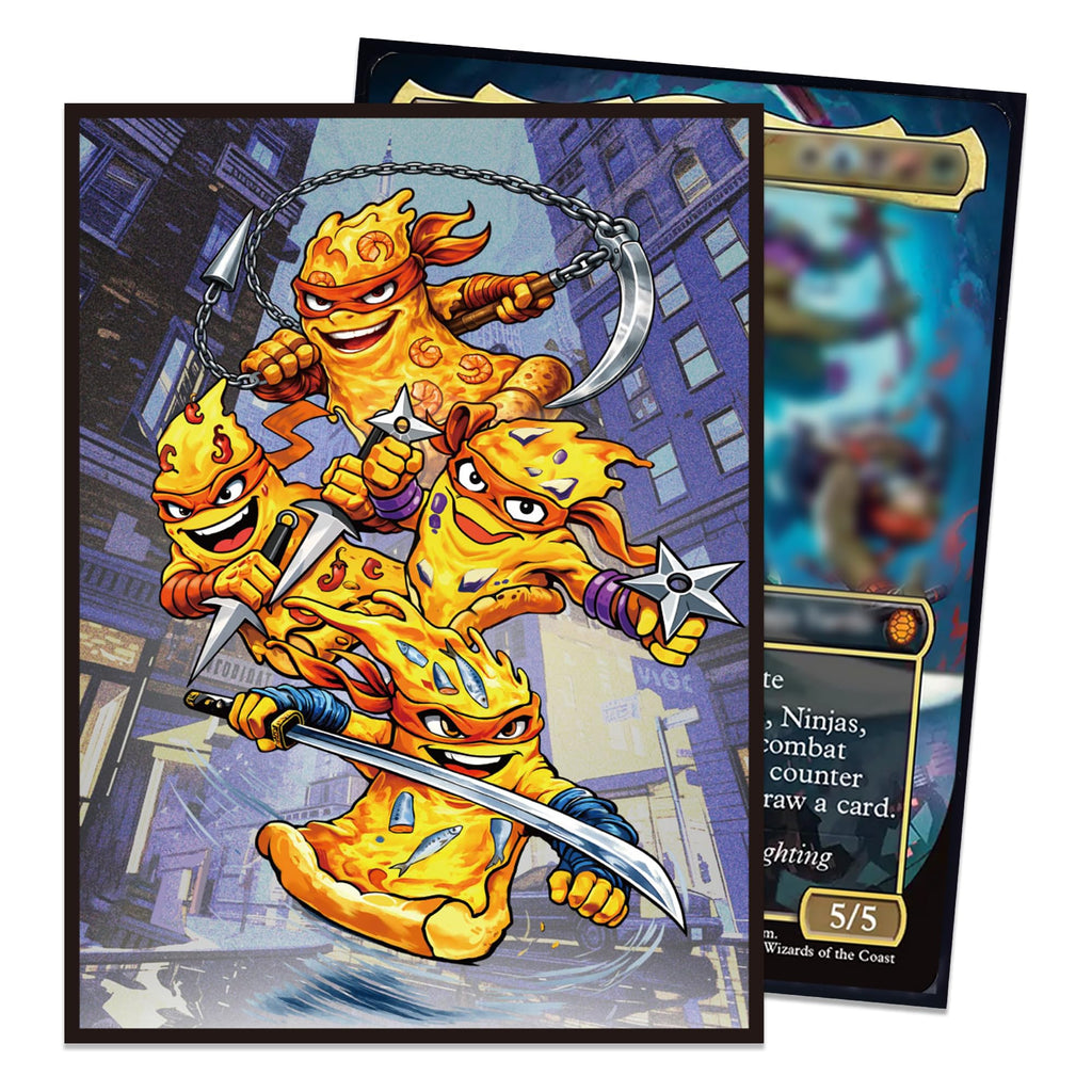 Kabinka 100-Pack Standard Size Card Sleeves - Turtle Design, Clear Front, Matte Back for MTG TCG