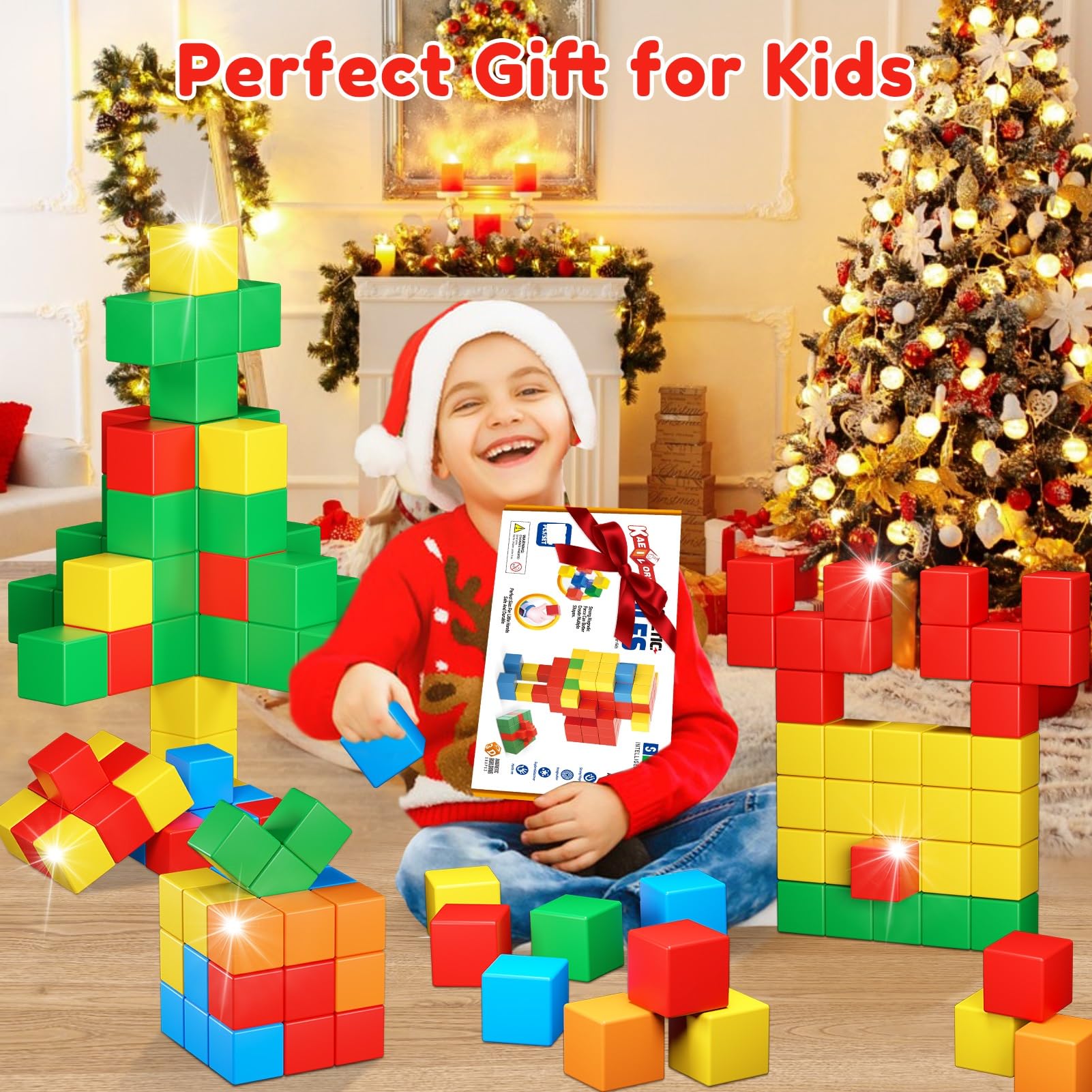 KAEILORU Magnetic Building Blocks 20-Piece Set – STEM Toys for Toddlers Age 3-8