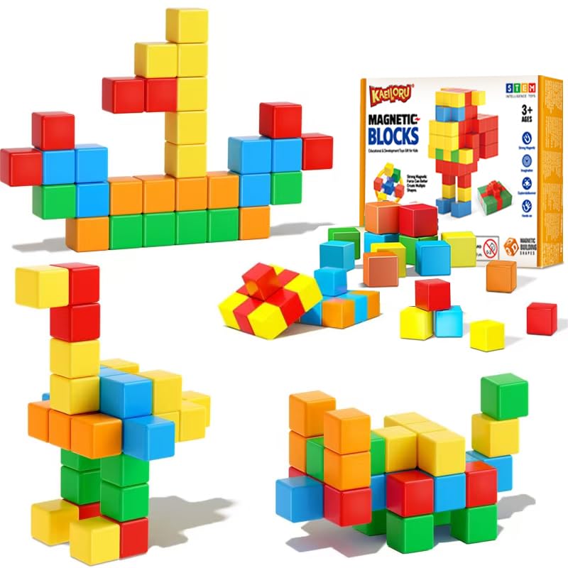 KAEILORU Magnetic Building Blocks 20-Piece Set – STEM Toys for Toddlers Age 3-8