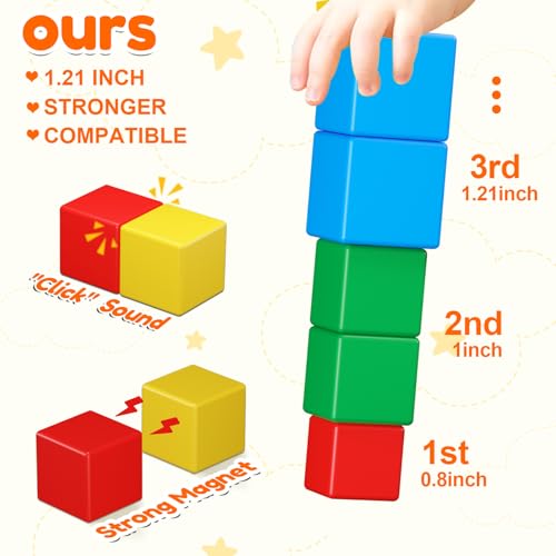 KAEILORU Magnetic Building Blocks 20-Piece Set – STEM Toys for Toddlers Age 3-8