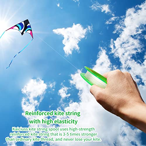 Kaiciuss Orange Kite Reel Set – 300 ft Line per Spool, Frosted ABS Handle for Kids & Adults