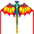 Kaiciuss Yellow Dragon Kite – Easy to Fly, 59in, 300ft String, for Kids & Adults