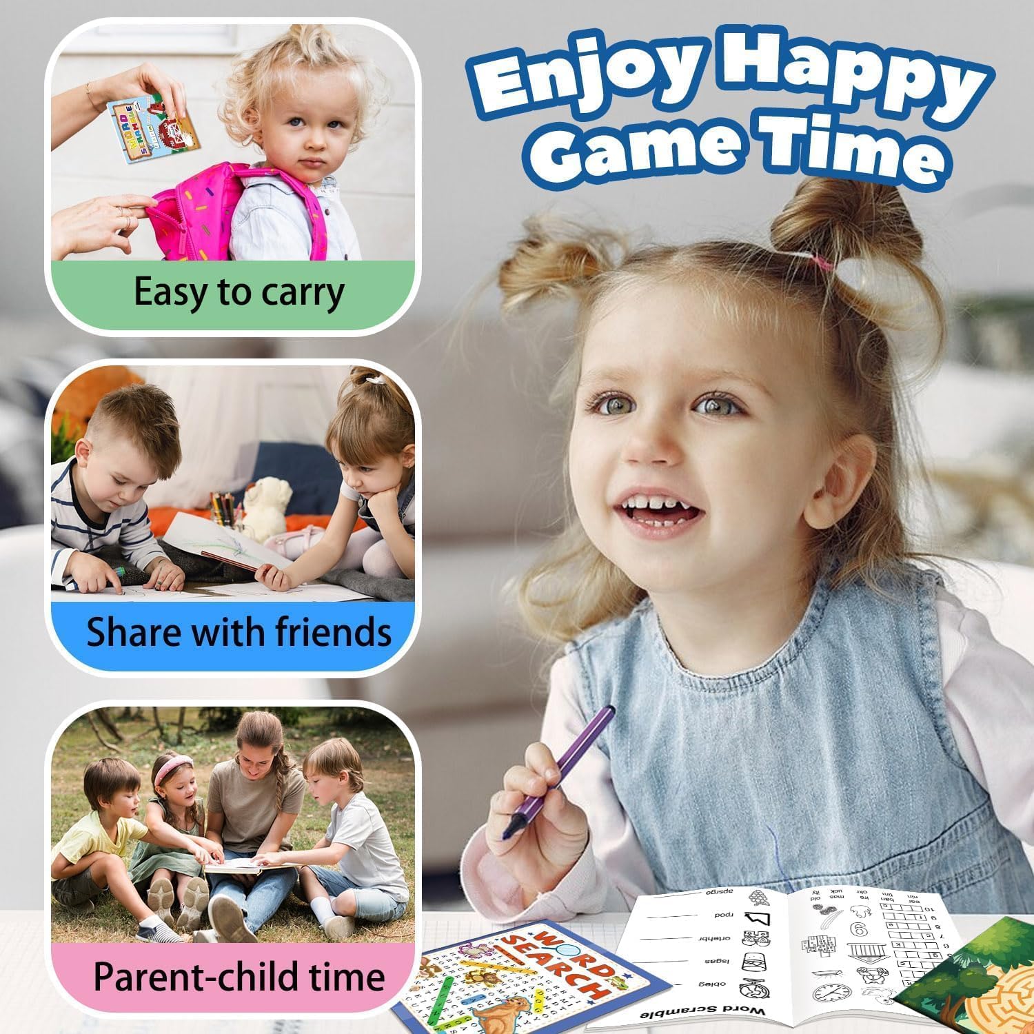 Kalysky 24 Mini Activity Books for Kids Ages 4-12 – Party Favors, Travel Games & Brain Puzzles (384 Activities)