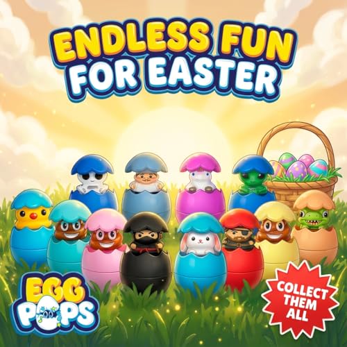 Kamhi World Egg Pops Ninja Talking Easter Egg Toy – Pop-Up Surprise with Sounds, Gag Gift for Teens, Ages 3+
