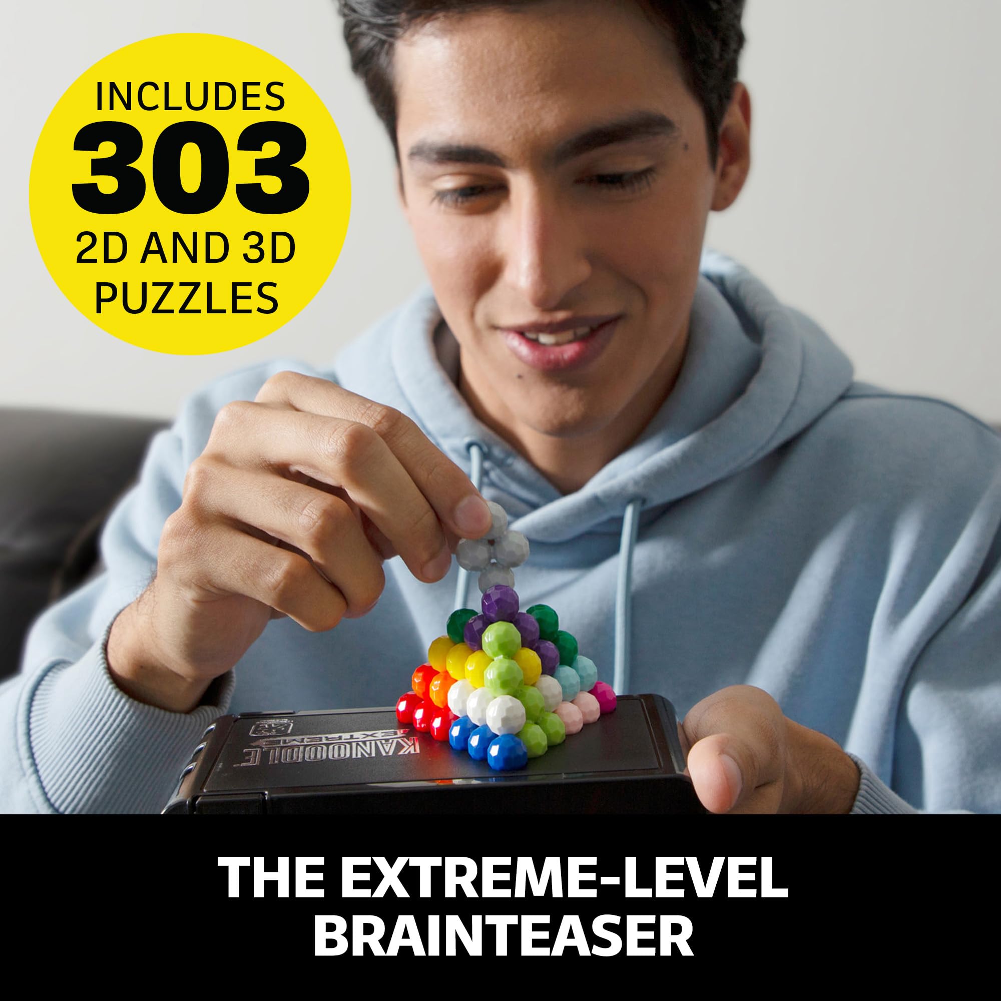 Kanoodle Extreme: 303 Brain Teaser Puzzles in 2D, 3D & Sliding Modes for Ages 8+