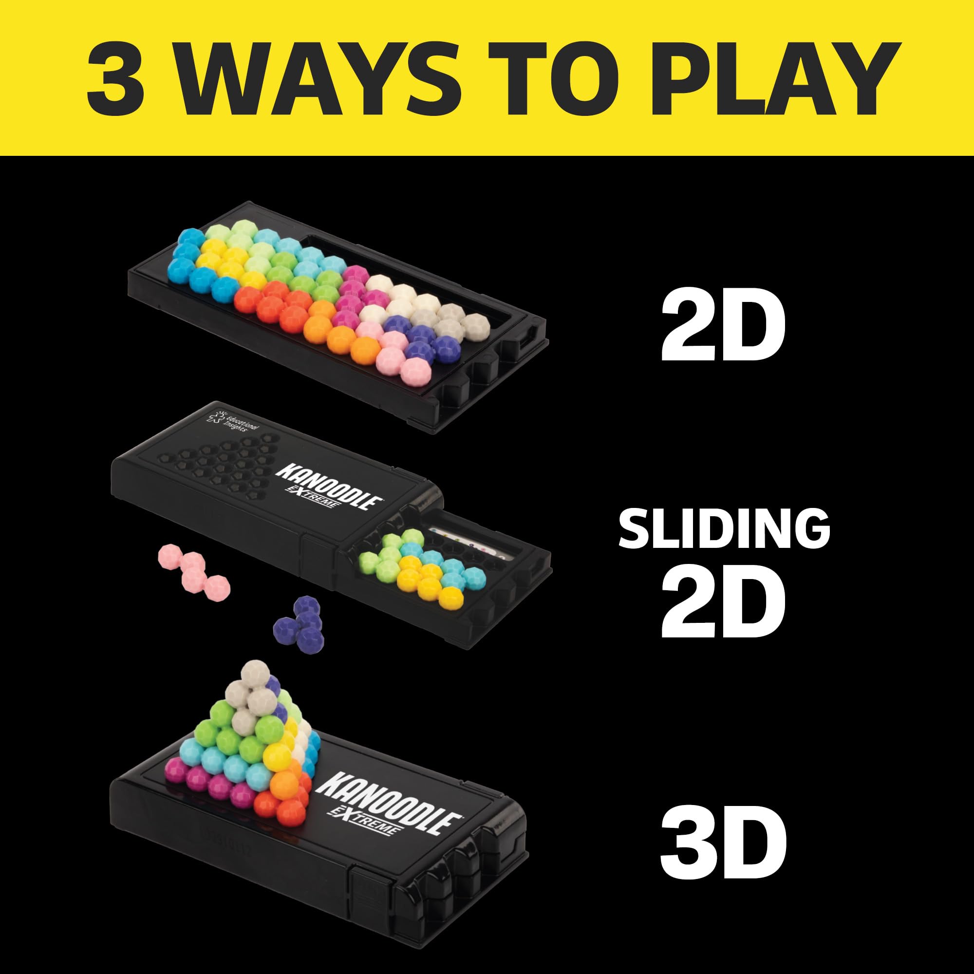 Kanoodle Extreme: 303 Brain Teaser Puzzles in 2D, 3D & Sliding Modes for Ages 8+