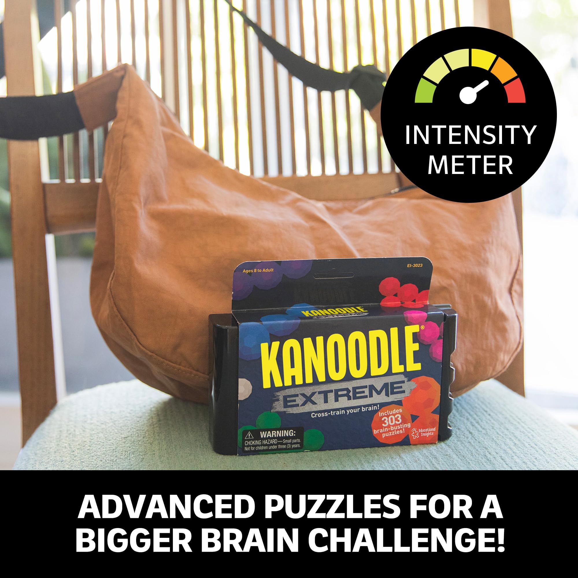 Kanoodle Extreme: 303 Brain Teaser Puzzles in 2D, 3D & Sliding Modes for Ages 8+