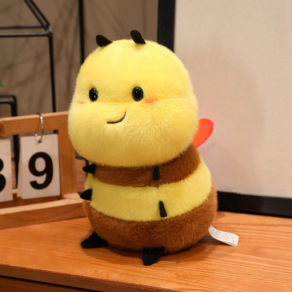Karoeiwa 8-Inch Realistic Bee Plush Toy - Soft Stuffed Animal, Kawaii Gift