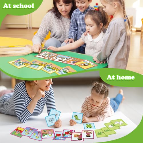 Kasfalci Sequencing Cards: 48 Cards for Storytelling, Speech Therapy, and Social Skills Development