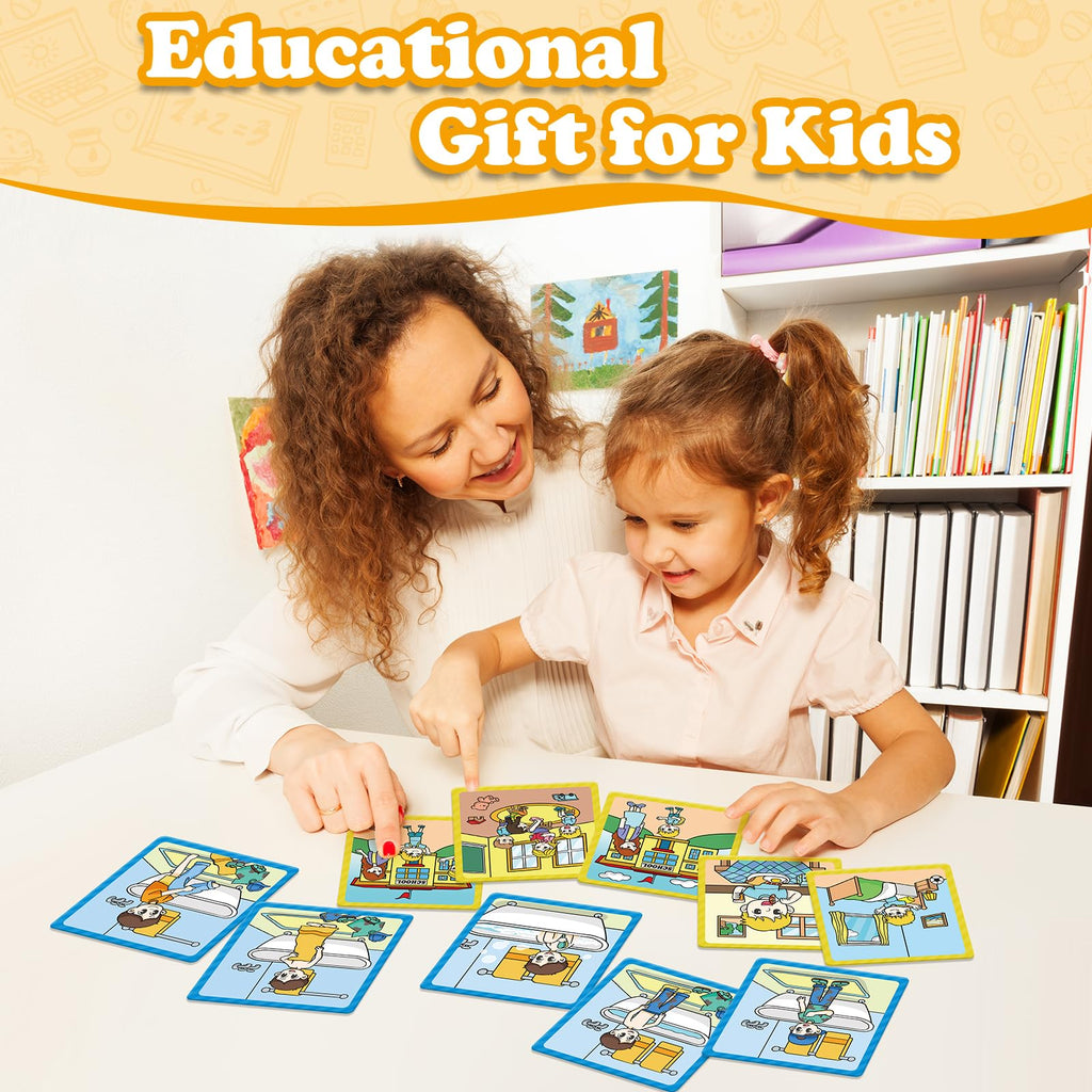 Kasfalci Sequencing Cards – 50 Picture Story Cards for Language & Social Skills