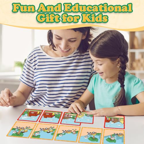 Kasfalci Sequencing Cards for Kids - 50-Piece Sequence Game for Speech Therapy, Autism, and Preschool Learning Activities